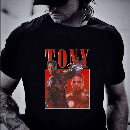 Awesome Vintage Tony Stark Signature Homage Shirt 2