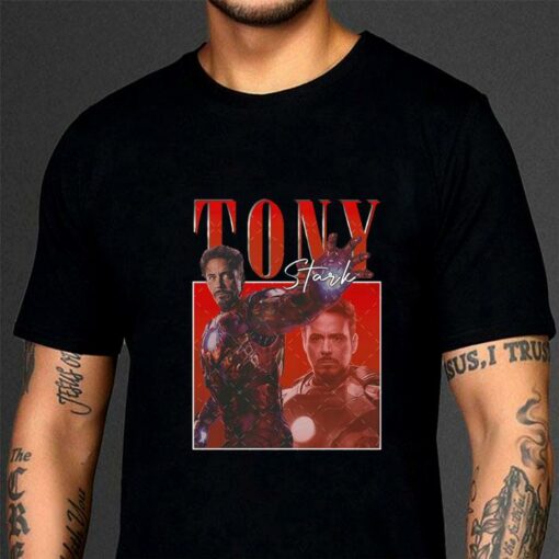 Awesome Vintage Tony Stark Signature Homage Shirt 3