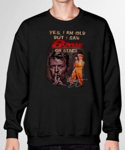 Yes i am old but i saw David Bowie on stage signature shirt 6