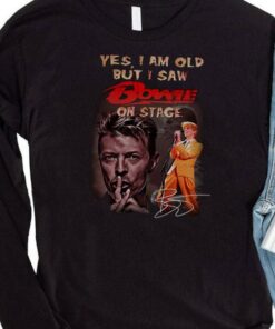 Yes i am old but i saw David Bowie on stage signature shirt 7
