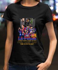 Hot 17 Lionel Messi La Pulga Achievements Signature Thank You For The Legacy Shirt 5