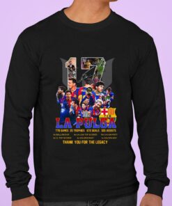 Hot 17 Lionel Messi La Pulga Achievements Signature Thank You For The Legacy Shirt 6