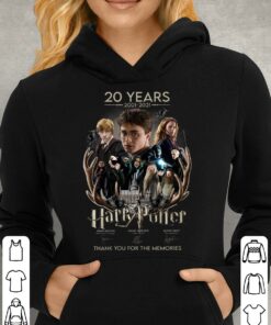Funny 20 years 2001-2021 Harry Potter Characters Hermione Granger Ron Weasley signatures thank memories shirt 7