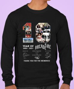Awesome 2021 Arcade Fire 18 years of 2003-2021 Signatures Thank Memories Shirt 6