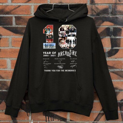 Awesome 2021 Arcade Fire 18 years of 2003-2021 Signatures Thank Memories Shirt 4