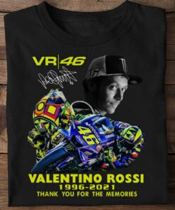Official 2021 VR46 Signature Valentino Rossi Thank You For The Memories Shirt 5