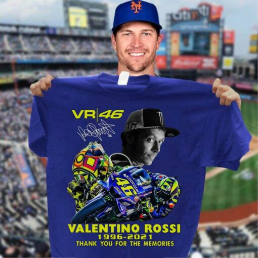 Official 2021 VR46 Signature Valentino Rossi Thank You For The Memories Shirt 3