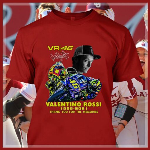 Official 2021 VR46 Signature Valentino Rossi Thank You For The Memories Shirt 4