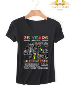 25 Years 1996-2021 46 Valentino Rossi Thank You For The Memoris T Shirt