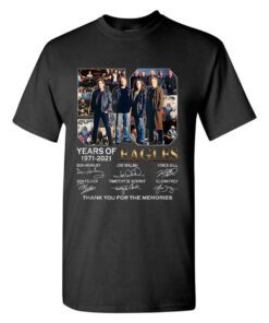 50 Yesr Of 1971-2021 EAGELS Signature Thank You For The Memories T-Shirt