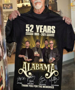52 Years 1969-2021 Alabama Thank You For The Memories T Shirt