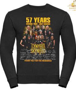 57 Years 1964-2021 Lynyrd Skynyrd Thank You For The Memories T Shirt 3