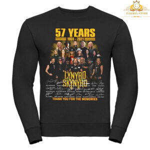 57 Years 1964-2021 Lynyrd Skynyrd Thank You For The Memories T Shirt 3