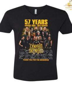 57 Years 1964-2021 Lynyrd Skynyrd Thank You For The Memories T Shirt 3