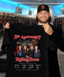 Funny 59th Anniversary The Rolling Stones Band World Tour 2021 Signatures Thank You For The Memories Shirt 1 Funny 59th Anniversary The Rolling Stones Band World Tour 2021 Signatures Thank You For The Memories Shirt 5