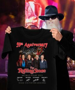 Funny 59th Anniversary The Rolling Stones Band World Tour 2021 Signatures Thank You For The Memories Shirt 2 Funny 59th Anniversary The Rolling Stones Band World Tour 2021 Signatures Thank You For The Memories Shirt 6