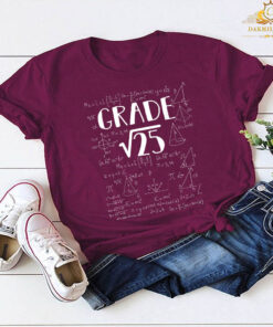 5th Grade Math Square Root Of 25 Back To School T-Shirt