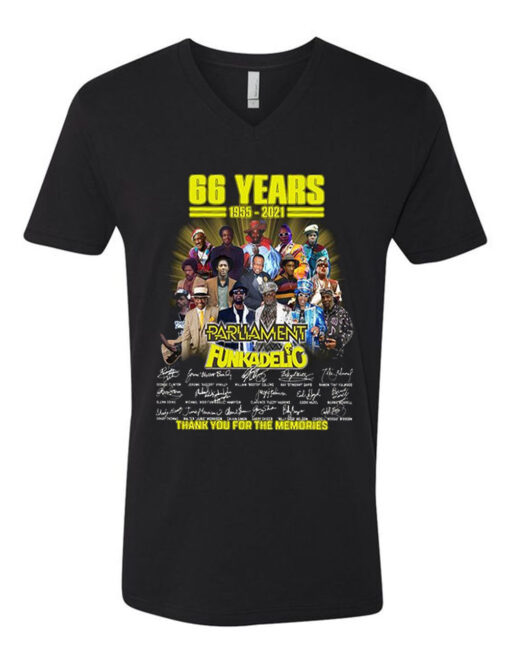 66 Years 1955-2021 Paraliament Funikadelio Thank You For The Memories V Neck
