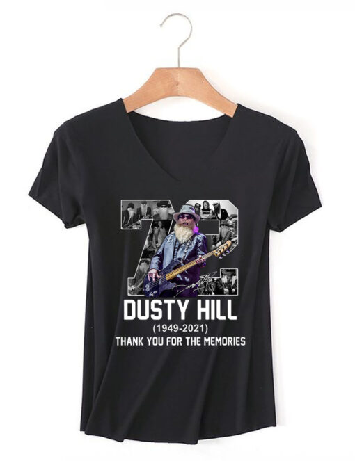 72 Dusty Hill 1949-2021 Thank You For The Memories Tank Top