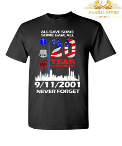 9-11 Never Forget 20 Years Anniversary T-Shirt,Vintage shirt, Hoodie, Sweater, Longsleeve T-Shirt