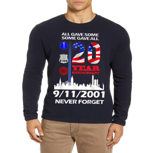 9-11 Never Forget 20 Years Anniversary T-Shirt,Vintage shirt, Hoodie, Sweater, Longsleeve T-Shirt