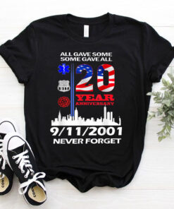 9-11 Never Forget 20 Years Anniversary T-Shirt,Vintage shirt, Hoodie, Sweater, Longsleeve T-Shirt