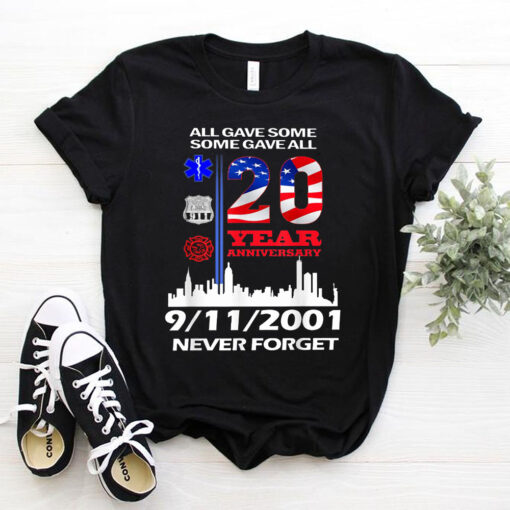 9-11 Never Forget 20 Years Anniversary T-Shirt,Vintage shirt, Hoodie, Sweater, Longsleeve T-Shirt