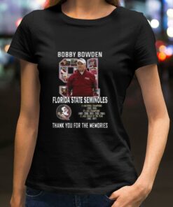 Hot 91 Bobby Bowden RIP coach Florida State Seminoles thank memories shirt 5