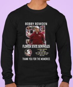Hot 91 Bobby Bowden RIP coach Florida State Seminoles thank memories shirt 6