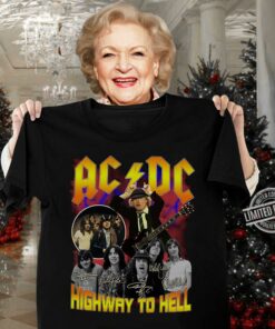 Hot ACDC Band Highway To Hell Signatures Shirt 6