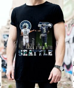 Premium Abraham Toro Russell Wilson Signatures Seattle Marines Seattle Seahawks Shirt 5