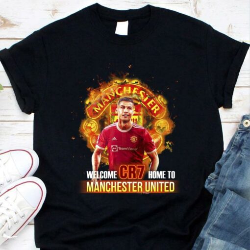 Original Adidas Cristiano Ronaldo Welcome CR7 Home To Manchester United FC Shirt 1