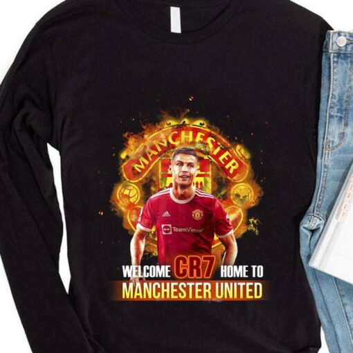 Original Adidas Cristiano Ronaldo Welcome CR7 Home To Manchester United FC Shirt 4