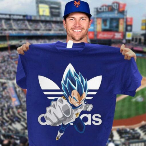 Hot Adidas Dragon Ball Vegeta Super Saiyan Blue Evolved Shirt 3