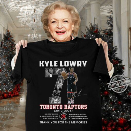Best All-NBA Kyle Lowry Toronto Raptors 2012-2021 Signature Thank You For The Memories Shirt 3