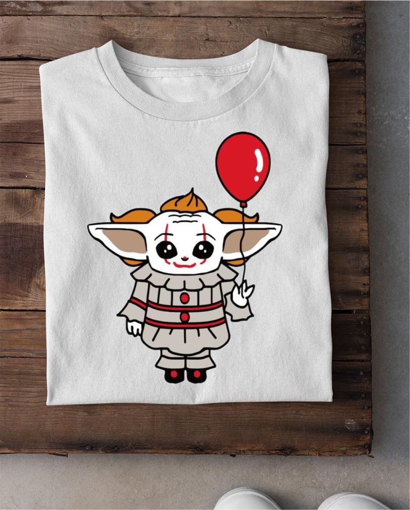 Baby Yoda Mashup Pennywise Halloween 2021 Shirt Official Baby Yoda Mashup Pennywise Halloween 2021 Shirt 2