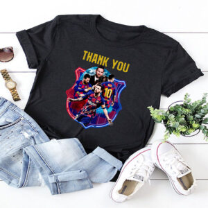 Barca Lionel Messi thank you for the memories signature shirt