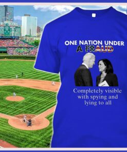 Best Biden-Harris One Nation Under A Fraud Completely Visible With Spying And Lying To All Shirt 5