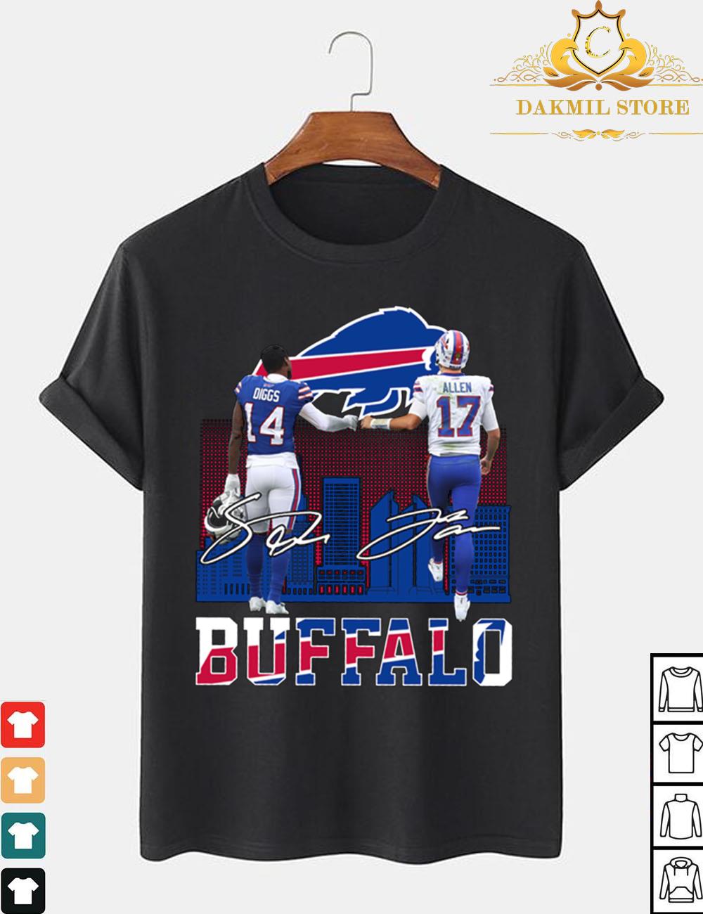 Buffalo Bills Stefon Diggs And Josh Allen Signatures Shirt,Buffalo Football Shirt,Bills Mafia shirt