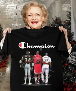 Awesome Champion Chicago Bears Walter Payton Chicago Bulls Michael Jordan Chicago White Sox Frank Thomas Signatures Shirt 6