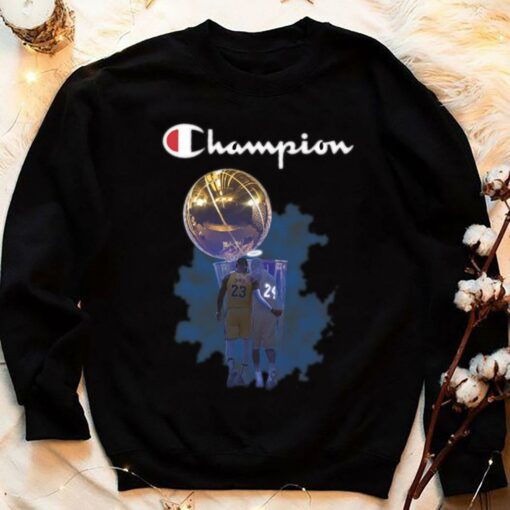 Funny Champion LeBron James and Kobe Bryant Lakers Shirt 4