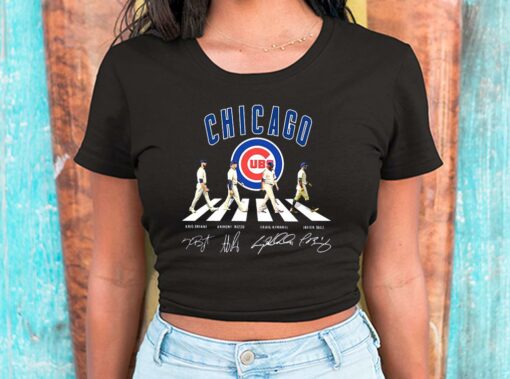 Chicago Cubs Shirt, Chicago Cubs Abbey Road Signatures Shirt, Kris Bryant, Anthony Rizzo For Men Shirt 2