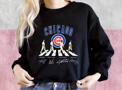 Chicago Cubs Shirt, Chicago Cubs Abbey Road Signatures Shirt, Kris Bryant, Anthony Rizzo For Men Shirt 3