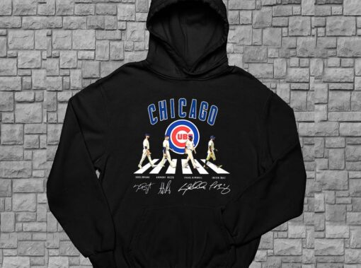Chicago Cubs Shirt, Chicago Cubs Abbey Road Signatures Shirt, Kris Bryant, Anthony Rizzo For Men Shirt 4