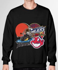 Awesome Cleveland Indians Cleveland Monsters Cleveland Cavaliers Cleveland Browns Shirt 6