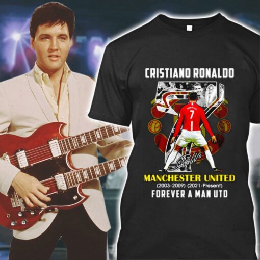 Original Cr7 Cristiano Ronaldo Back To Manchester United 2003-2009 2021-present forever a Man UTD Signature shirt 1