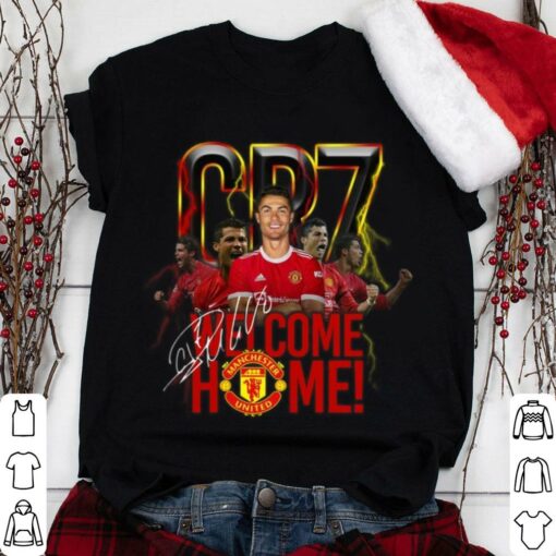 Awesome Cristiano Ronaldo CR7 Welcome Home Back To Man UTD Signature Shirt 1