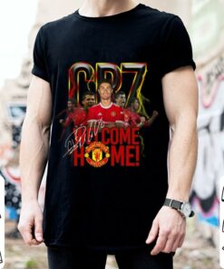 Awesome Cristiano Ronaldo CR7 Welcome Home Back To Man UTD Signature Shirt 5