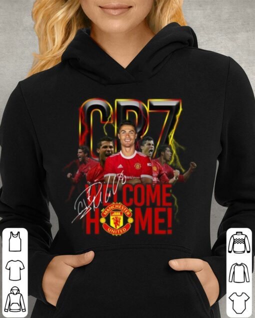 Awesome Cristiano Ronaldo CR7 Welcome Home Back To Man UTD Signature Shirt 4