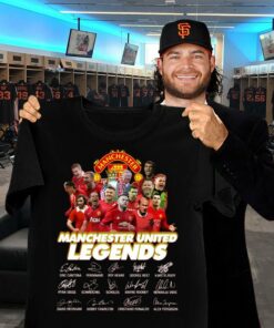 Funny Cristiano Ronaldo Manchester United Legends Signatures Shirt 5